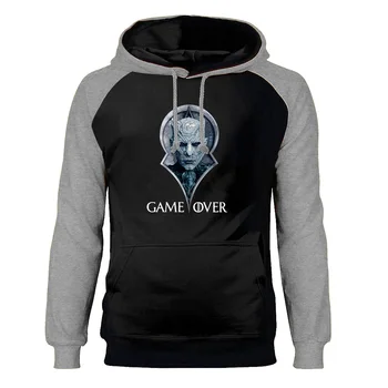 

Game of Thrones Hoodies Men The Night King Raglan Hooded Ayra Stark Sweatshirts Winter Autumn Print A Song of Ice and Fire Hoody