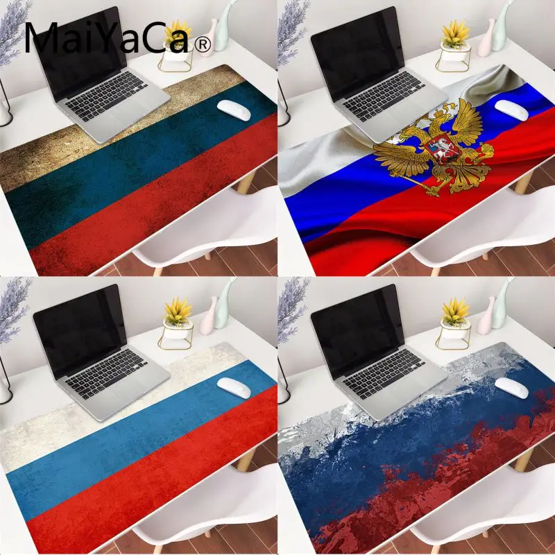 

MaiYaCa Russian flag Anti-Slip Durable Rubber Computermats Gaming Accessories Mousepad Mouse Mat Keyboard xxl Mouse Pad Game