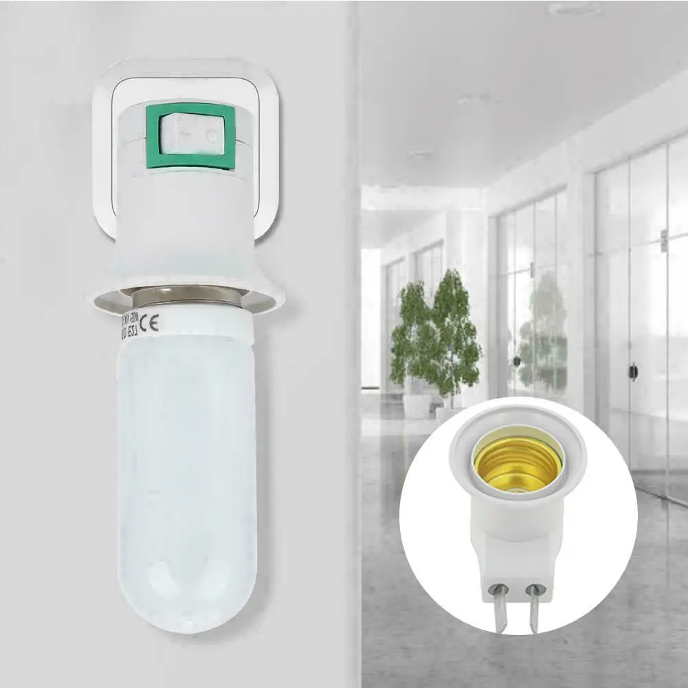 

1PC E27 Light Bulb Socket Holder Plug-in Adaptor Screw Moving Base Lamp plug US Lamp Holder Holder Q3D9