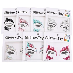 2021 Temporary Tattoo 3D Flash Eyeliner Eyeshadow Face Sticker Glitter Rhinestones Acrylic Fake Diamond Jewel Party Makeup Tools