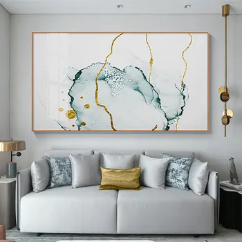 

Abstract Style Posters and Prints Fluiding Color In The Water Canvas Painting Wall Pictures for Living Room Bedroom and Aisle HD