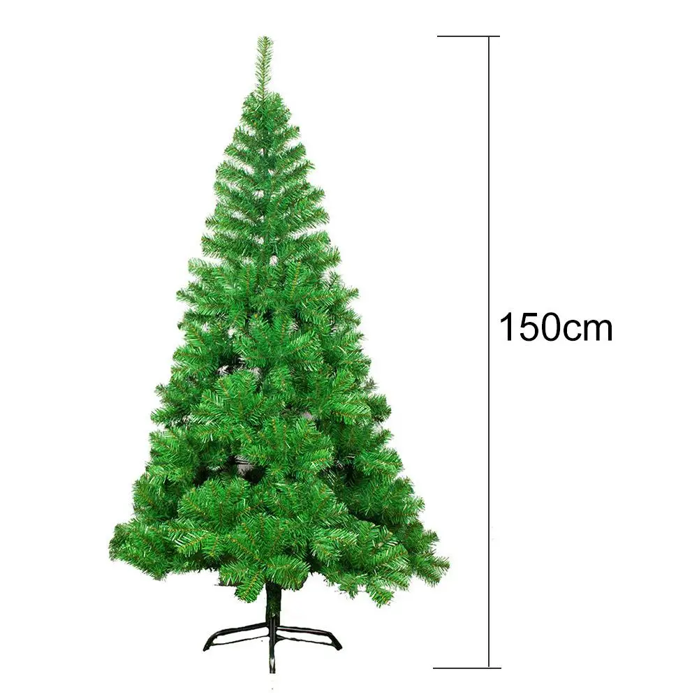 B 150CM green Корабль Великобритании) navidad искусственная Рождественская елка шифрование с железной основой Новогодние рождественские украшения для дома 1,2 м 1,5 м 1,8 м 2,1 м - Цвет: B 150CM green