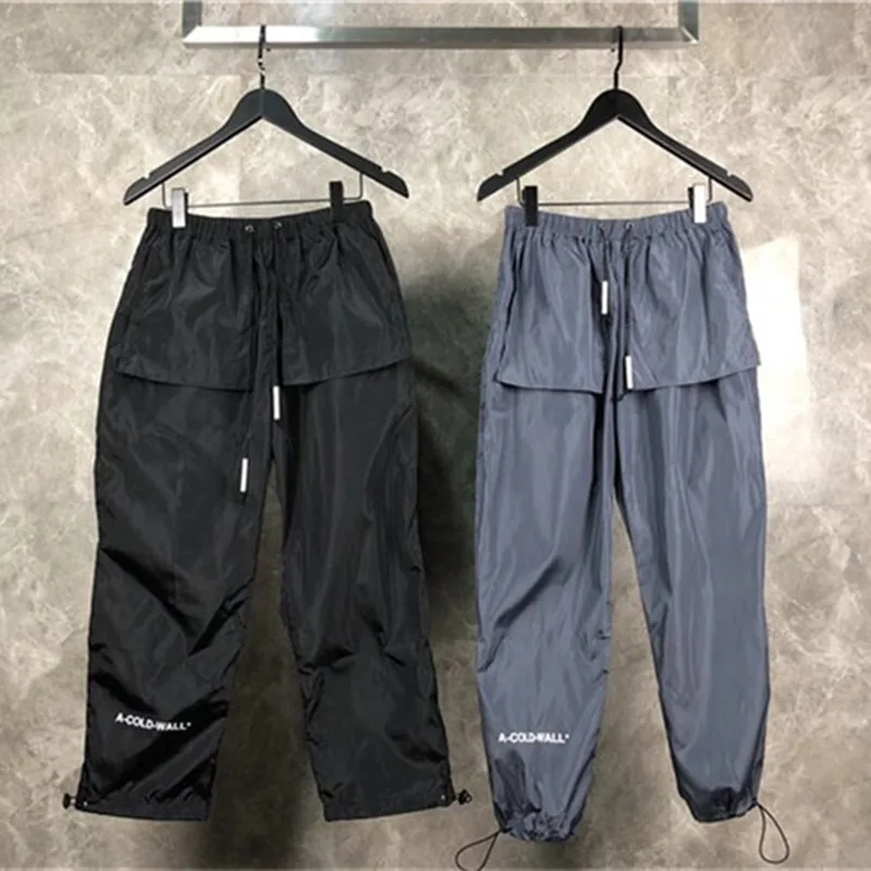

A Cold Wall Logo Printed Women Men Track Pants Joggers Fashion Pants Casual Trousers