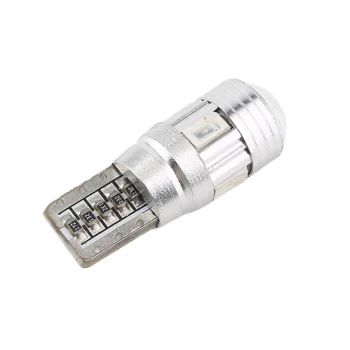 

10X 501 W5W Car Sidelight Bulb Error Free Canbus 6SMD LED Yellow Built in Resistor to Prevent Repeat Flickering