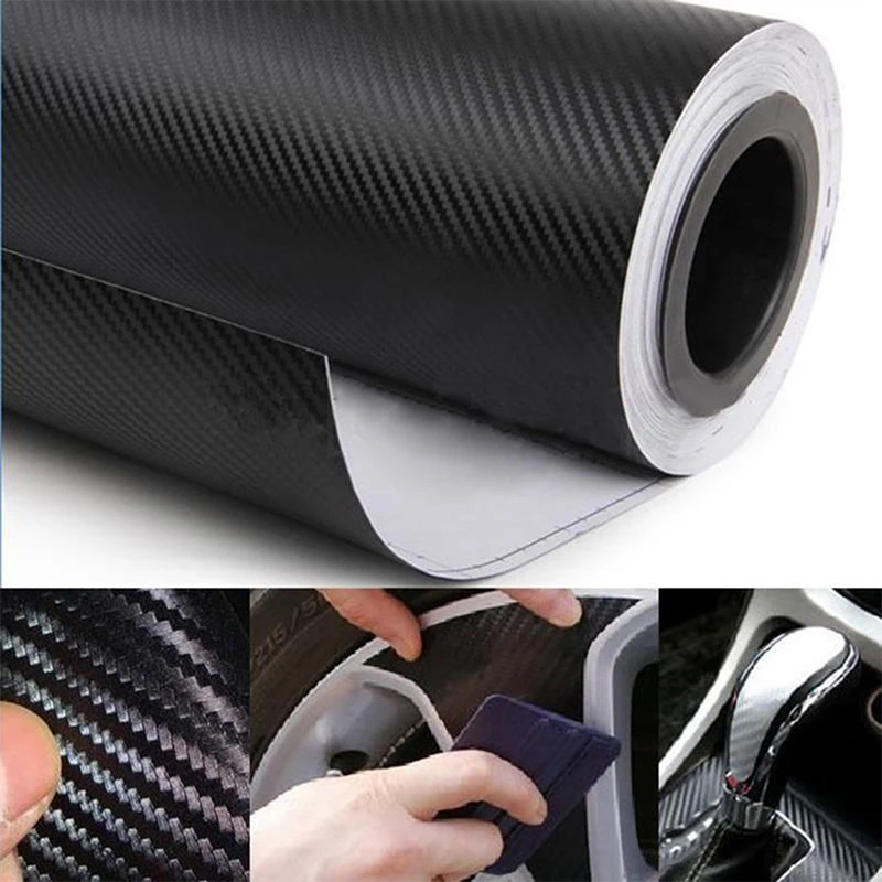 

Car Universal 127cm*30cm Car Sticker DIY Matte Change Color Film Twill Auto Exterior Carbon Fiber Custom Automotive Accessories