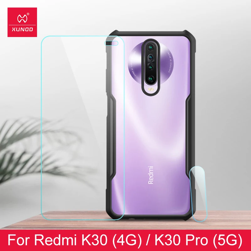 Противоударный чехол для Redmi K30 5G 4G прозрачный бампер подушка безопасности