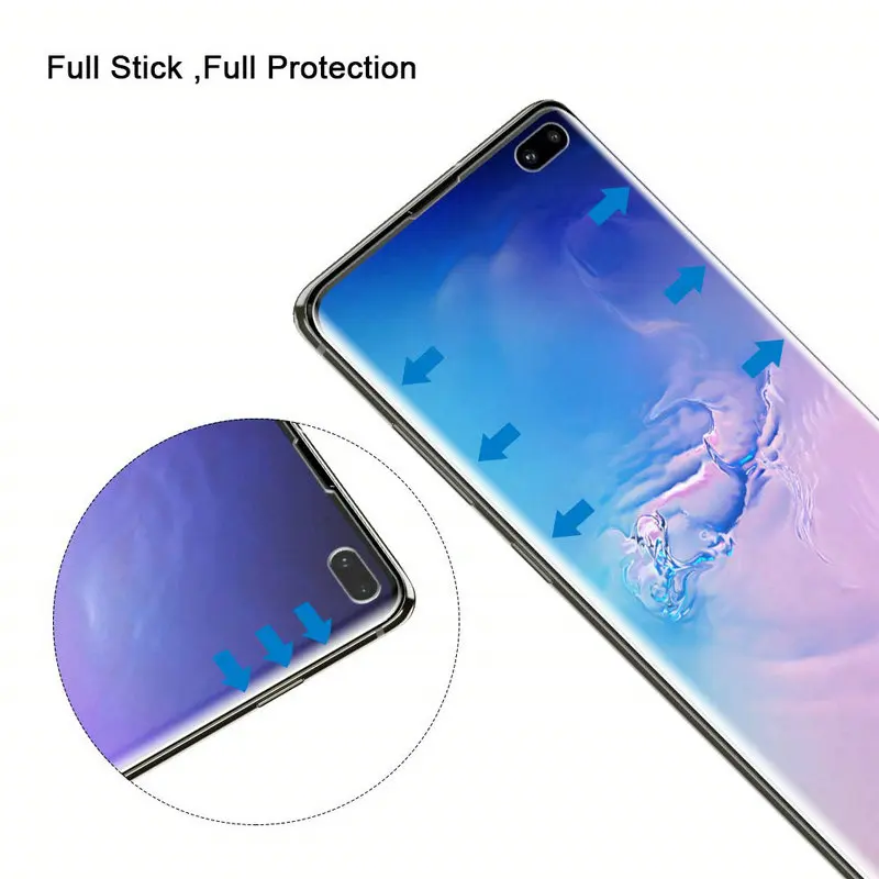 3D полное покрытие Гибкая ТПУ пленка для Samsung Note 10 Plus Защитная экрана Galaxy S10 HD