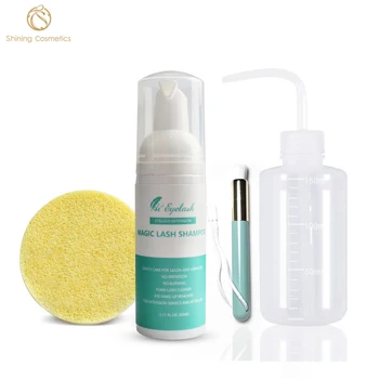 

6pcs 60ml Lash Shampoo Kits Cleaner Eyelash Extension Cleanser Individual Eyelash Extension Shampoo Eyelashes Lash Foam Shampoo