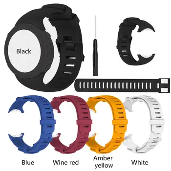 

Silicone Watchband Sports Wrist Strap with Long Strap for SUUN-TO D6 Dive/D6i