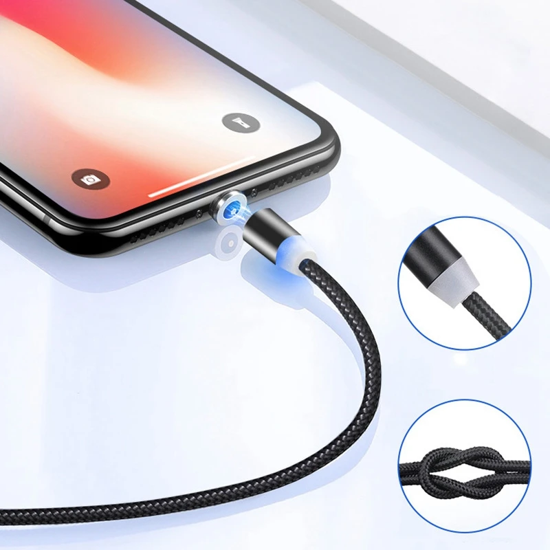 Магнитное зарядное устройство Micro USB C кабель для iPhone samsung Android зарядный Магнит usb type-C кабель провод кабель для мобильного телефона