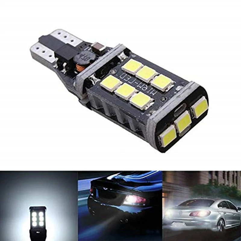 

4pcs Auto LED Bulbs Error Free T15 2835 15smd Car LED Lights Turn Signals Lamps For Audi TT MK2 8J 2006-2014 accessories