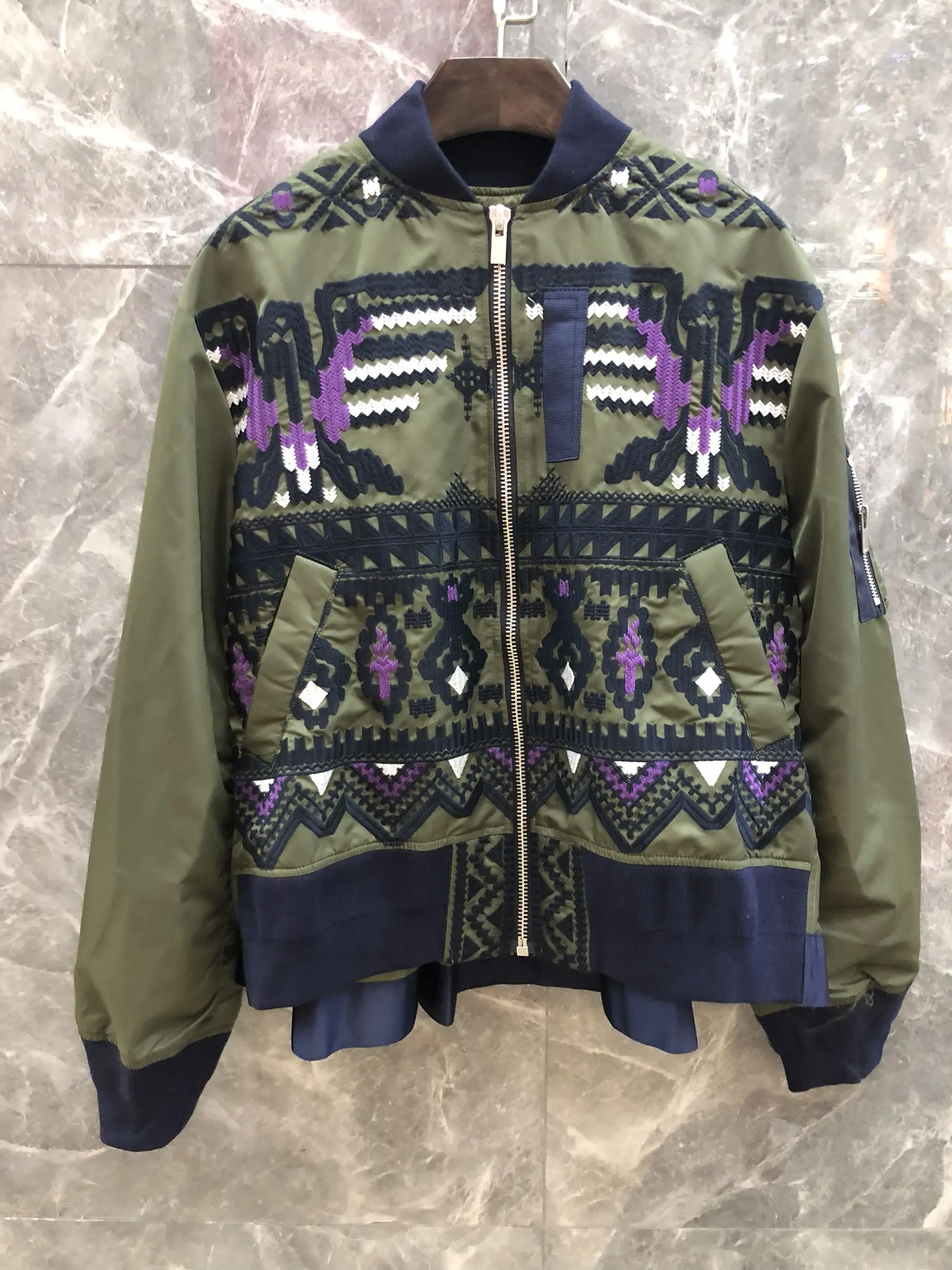 

2019 autumn new women embroidery jacket coat 2 color tutu