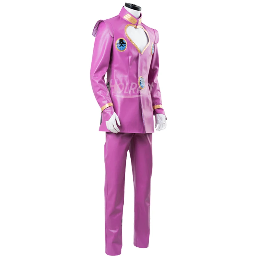 Japanese Anime Jojo S Bizarre Adventure Golden Wind Cosplay Uniform Costume Giorno Giovanna Cos Tops Pants Leather Anime Show Anime Costumes Aliexpress - giorno roblox cosplay