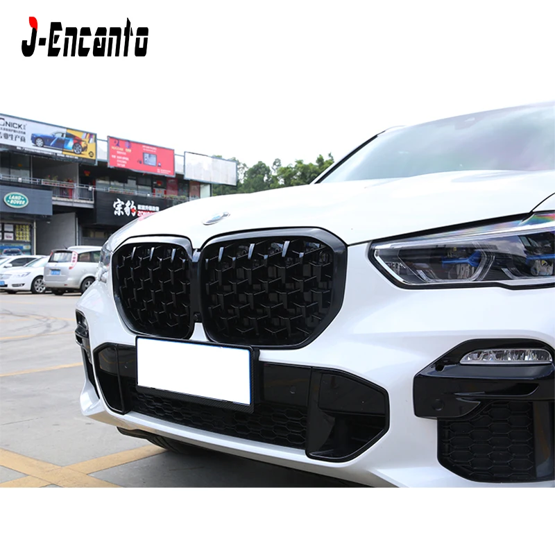 Пара Новый Алмазный Стиль передняя ножная решетка для BMW новая X5 G05 Решетка