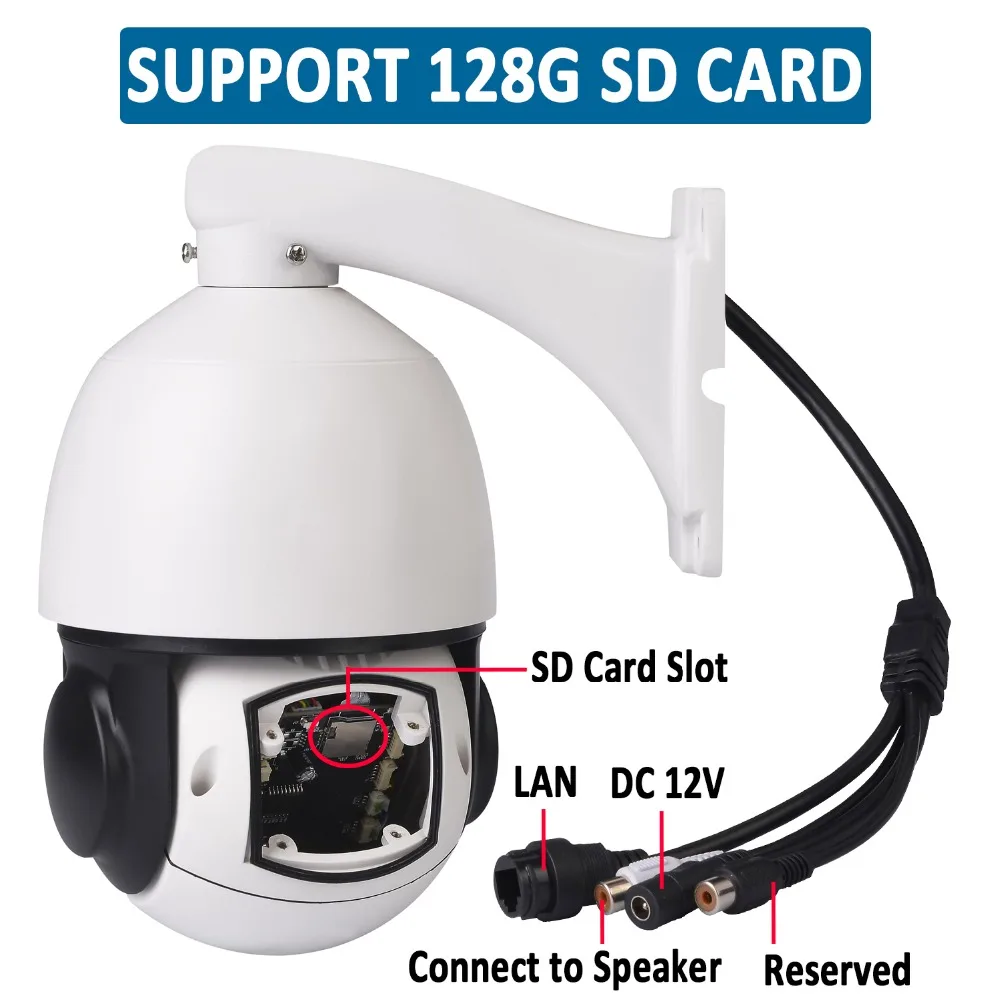 IMPORX 5MP 20X HD 2592*1944P Беспроводная человекообразная распознавание автоматическое отслеживание H.265 Wifi PTZ IP камера IR 100M камера безопасности