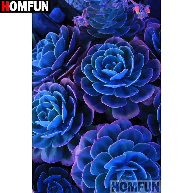 Алмазная 5D картина HOMFUN A26970 Цветочный пейзаж вышивка крестиком полное покрытие
