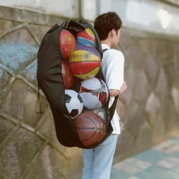 

Large-Capacity Outdoor Sports Bag Football Basketball Bag Sports Storage Net Backpack Multi-Function Outdoor Sports Ball Nets ZJ