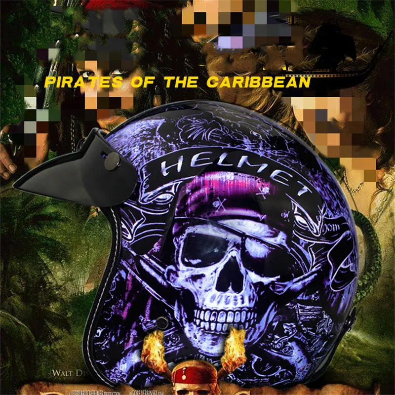 Capacete Vintage Casco Vintage Moto Crosscountry Offroad Scooter Open