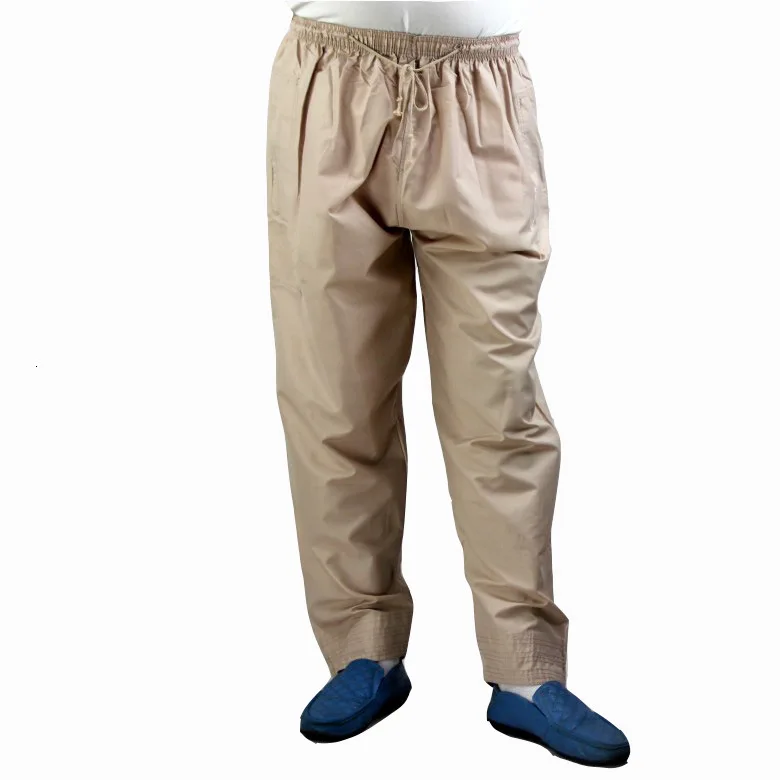 Мужские абайя Арабский Мусульманский Исламский брюки арабский Рамадан брюки Саудовская Аравия Мубарак Пакистан Одежда широкие свободные хлопковые брюки - Цвет: 1