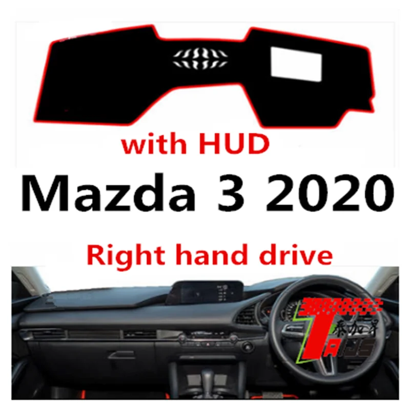 Taijs крышка приборной панели автомобиля с правым приводом для Mazda 3 с HUD полиэфирное волокно горячий дизайн Новая мода прибыла модель автомобиля