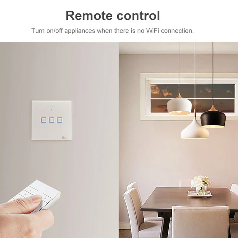 SONOFF умный WiFi потолочный вентилятор и выключатель света управление Лер AP дистанционное управление свет и вентилятор Совместимость с Alexa Google Home