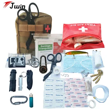 

Safety & Survival First Aid Kit IFAK Molle System Wilderness Outdoor Gear Emergency Kits Trauma Bag for Camping Hunting Hiking