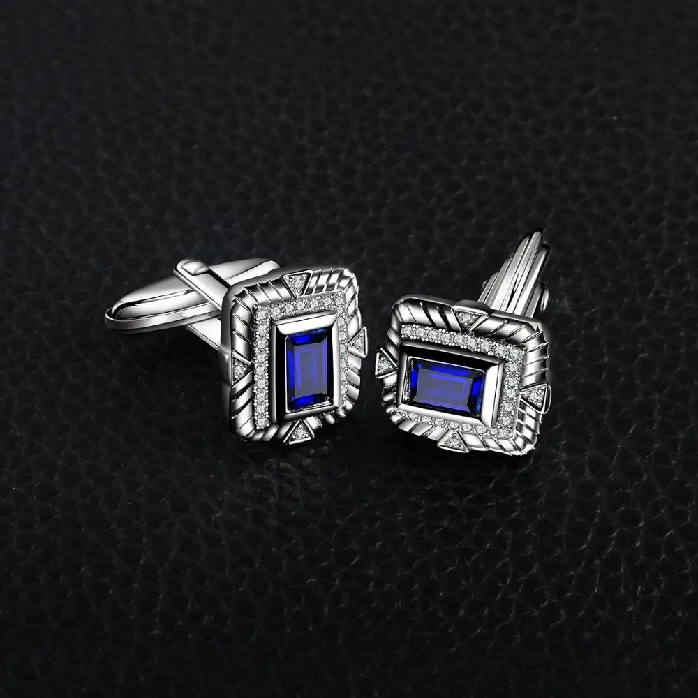 Роскошные мужские запонки Jewelrypalace с сапфиром Для годовщины помолвки|Украшения