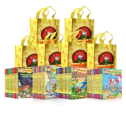 72 Book Geronimo Stilton Complete Set 1-72 Humor Adventure Explore Brave Comic Fiction Parent Child Kids Story English | Канцтовары для