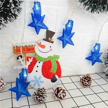 

Light String Battery Light Christmas lights pentagram String Room Living Room Decoration Lamp Modeling Lamp Romantic