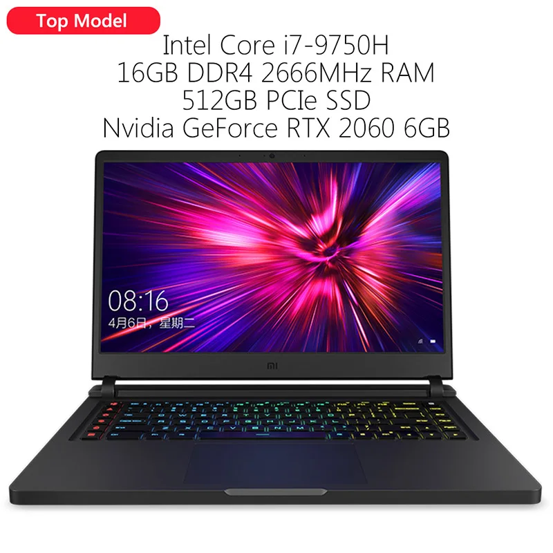 i7 9750H 16G RTX2060 Xiaomi mi ноутбук Ga mi ng Windows 10 Intel Core i7-9750 H 16 Гб ram 512 ГБ SSD HD mi notebook type-C Bluetooth - Цвет: i7 9750H 16G RTX2060