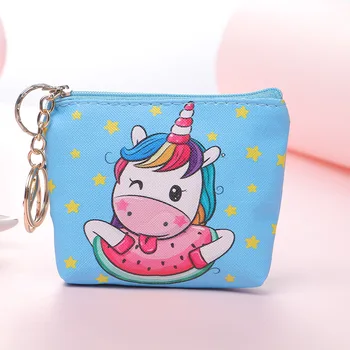 

Kawaii Unicorn Coin Purse Kids Zipper Pouch Women Small Card Holder Key Money Bags Cartoon Children Girls Wallets Ladies Purses