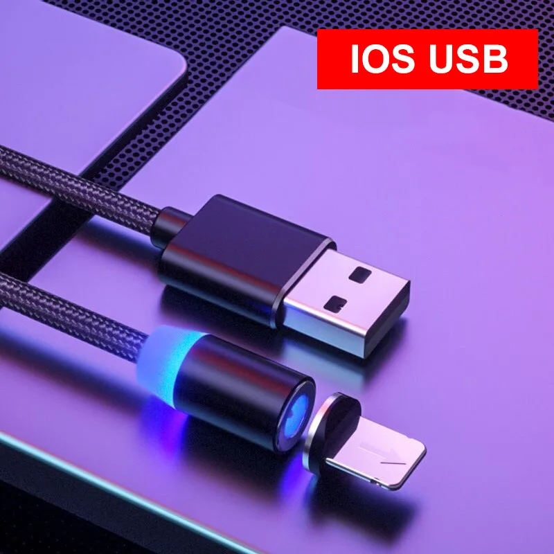 Black for Apple DUSH нейлоновый Магнитный зарядный кабель для передачи данных три в одном Универсальный для TypeC/Micro/Lightning, доступен в 1 и 2 метрах - Цвет: Black for Apple