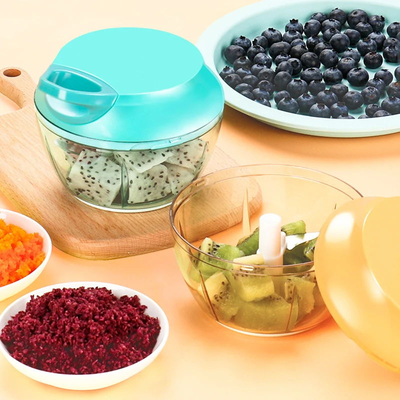 Ручной измельчитель еды Pull String скоростной процессор для овощей фруктов чеснок