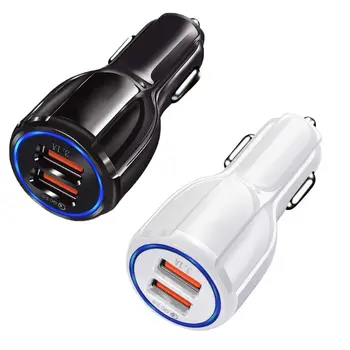 

Quick Charge 3.0 Car Charger Cigarette Lighter Socket Adapter QC 3.0 Dual USB Port Fast Charge Car Accessories For Phone