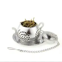 100 шт чайник Форма нержавеющая сталь лист заварочный фильтр ложка-шарик