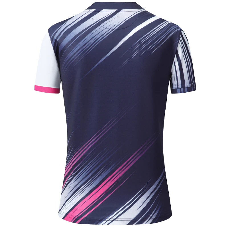 Badminton Shirts Women Volleybal Sports Brand Quick Dry Breathable Short Sleeves 3D Print Team Running Exercise Training Tee