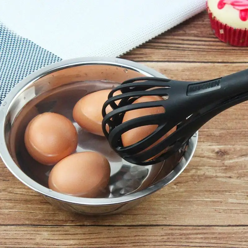 1pc Multifunctional Eggbeater Creative Dual-purpose Manual Gadgets Mixer Egg Dropshipping Whisk Food Baking Tools Clip Kitc