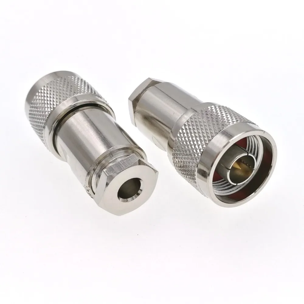 

N Type Plug Male Clamp Type Compression Connector RG58 RG142 RG223 LMR195