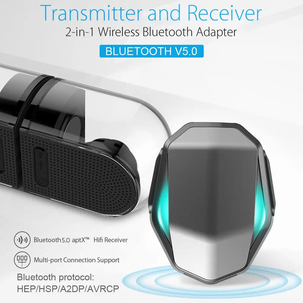 300 MAh Bluetooth 5,0 передатчик без задержки беспроводной аудио приемник для смартфона MP3-плеер CD плеер