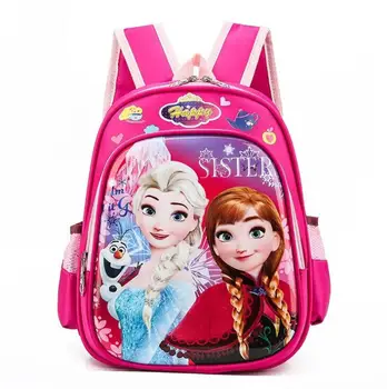 

Disney Schoolbag 3D Backpack School Bags For Girls Waterproof Child Elsa Multi style Book bag Kids Bag Satchel
