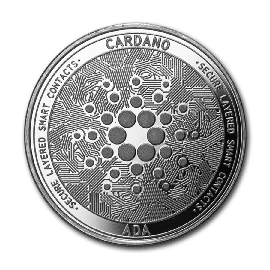 Ada Cardano-moneda de criptomoneda de plata, colección de monedas, moneda de IOTA, colección artística de bitcoines, Moneda conmemorativa de oro física