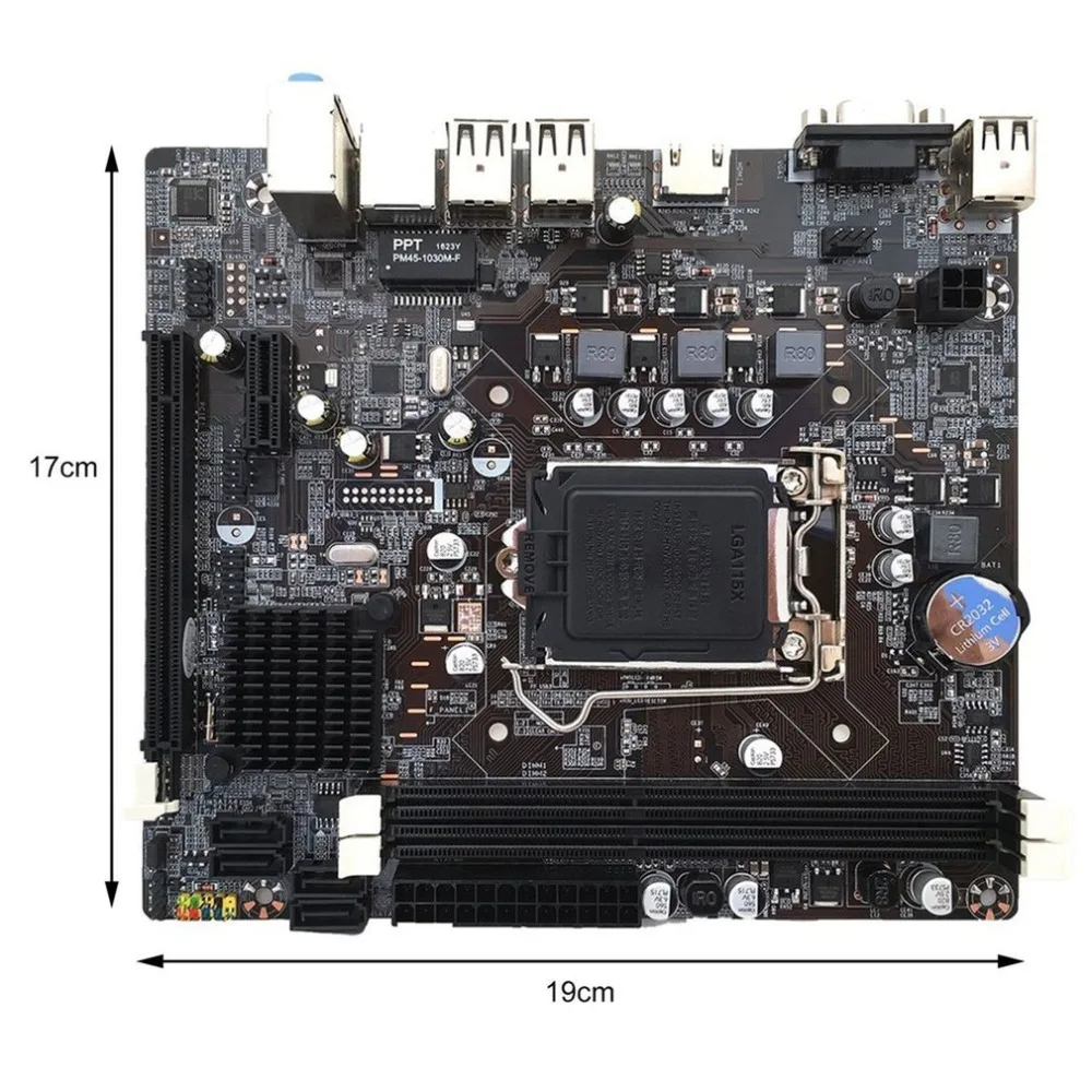 H61 настольная материнская плата LGA 1155 Материнская плата USB2.0 DDR3 1600/1333 для обновления интерфейса Intel SATA2 профессиональная материнская плата
