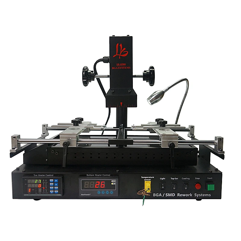  LY IR8500 V2 BGA Rework Station with PCB brackets solder balls stencils welding flux upgrade from I