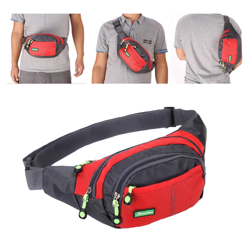 YoReAi-riñonera de viaje con cremallera para hombre y mujer, bolso de hombro deportivo para exteriores, riñonera