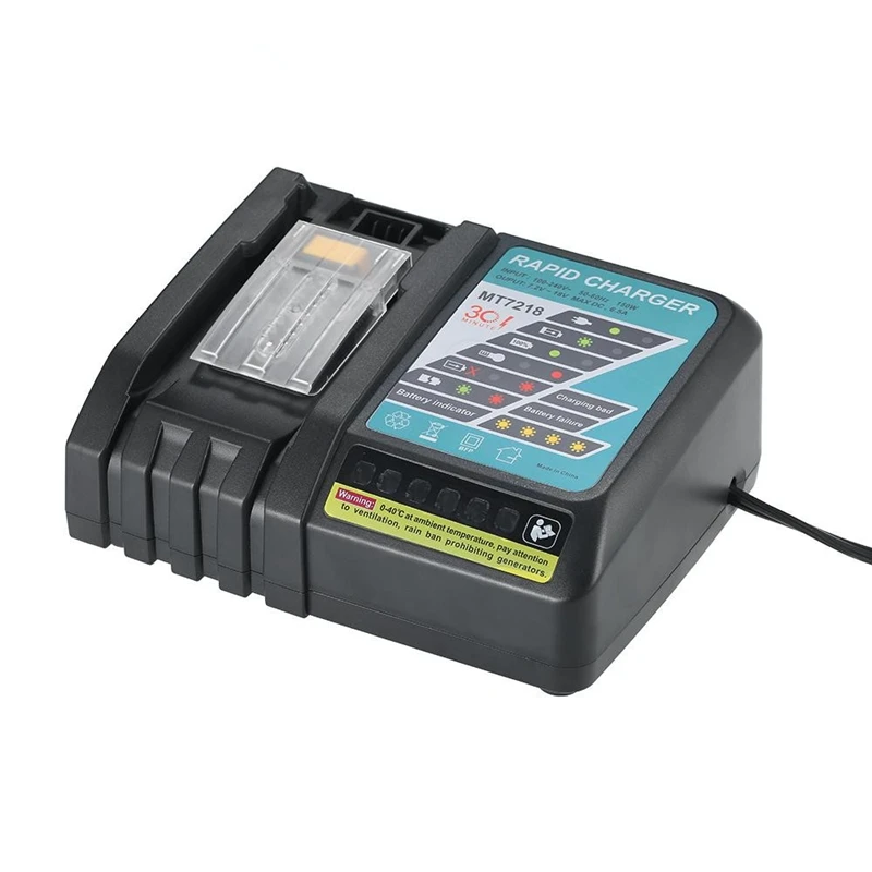 AAAE Top-Mt7218 6.5A батарея зарядное устройство Замена электроинструмент для Makita Dc18Rc Dc18Ra Bl1830 Bl1815 Bl1840 Bl1850 14,4 V-18 V Li