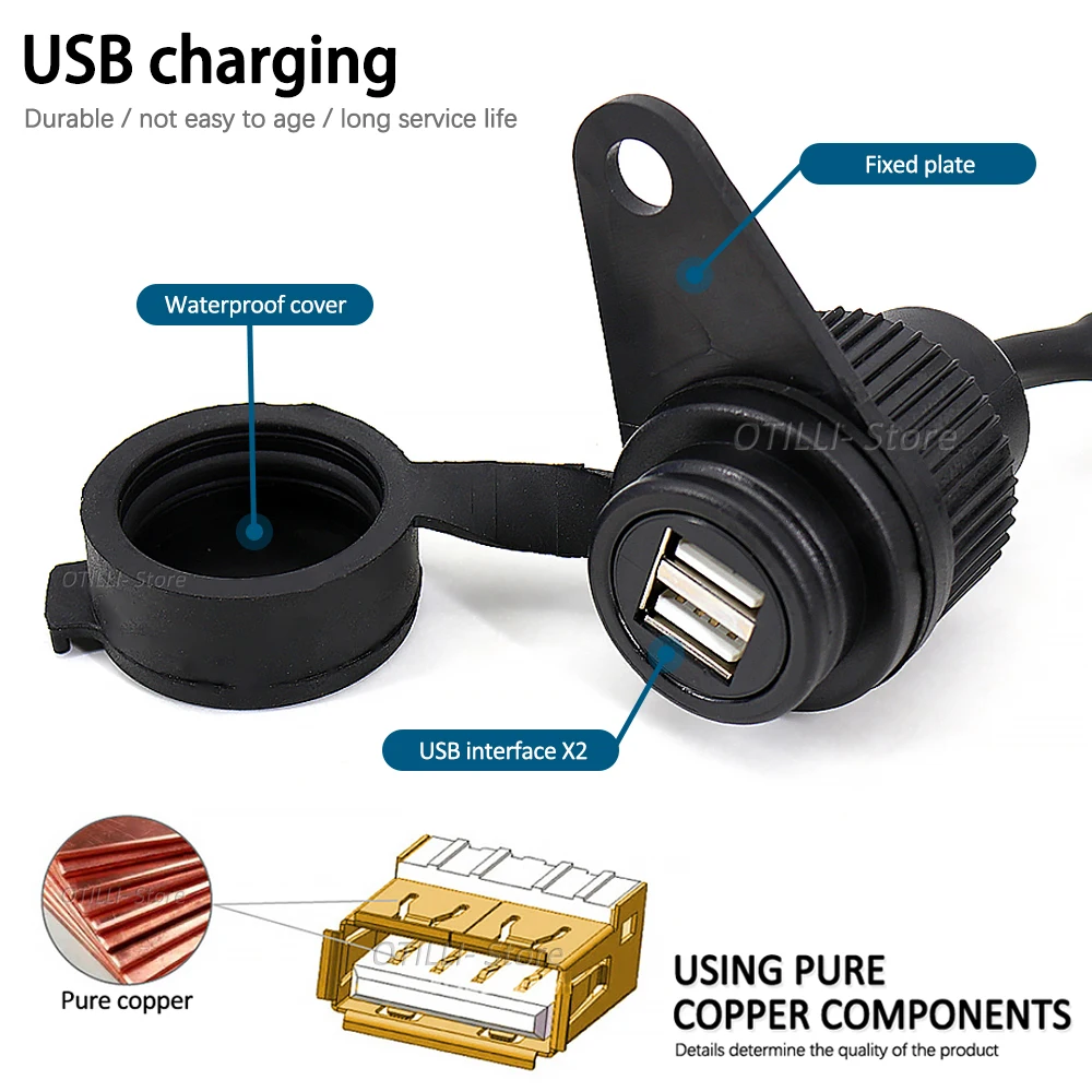 – USB-Adapter für Motorrad modifizieren