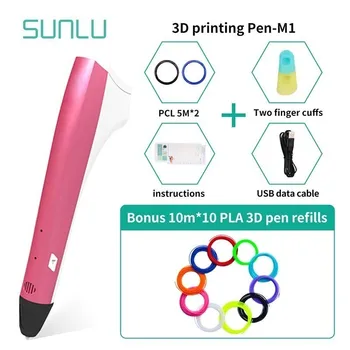 

SUNLU 3D Drawing Pen For Schoold Explore Children Brains 3D Printing Pens Box Set Include 100M PLA Filament 1.75MM DIY Crafts