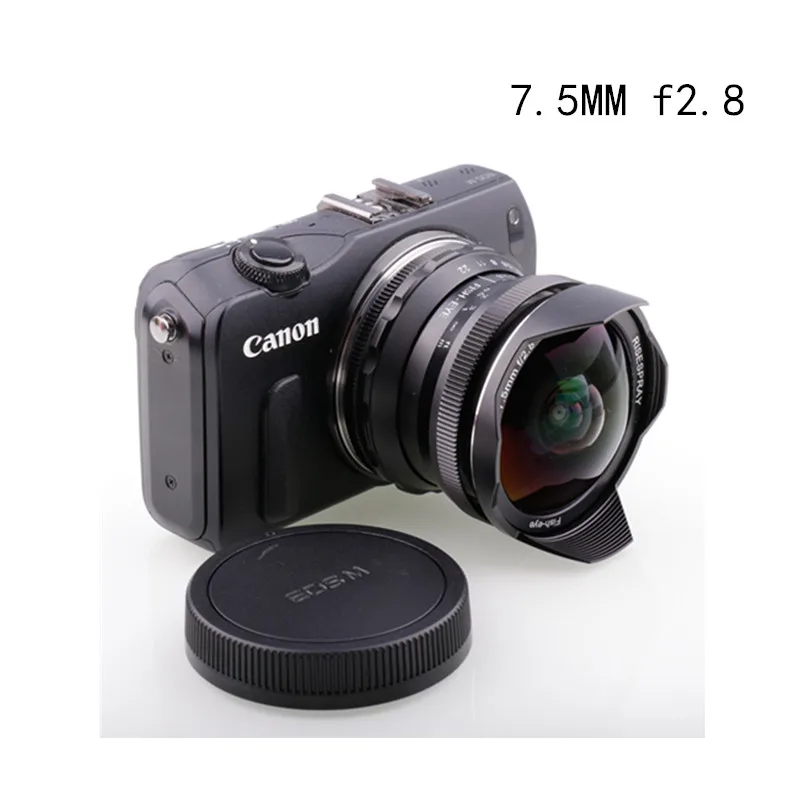 7 5 мм f2.8 Рыбий глаз объектив 180 дюйма Ручная фиксированная линза для Olympus Panasonic Micro