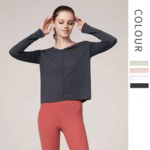 Сетка фитнес дышащая женская спортивная одежда футболка спортивный костюм рубашка быстросохнущая рубашка Для Бега Спортзала одежда спортивная рубашка