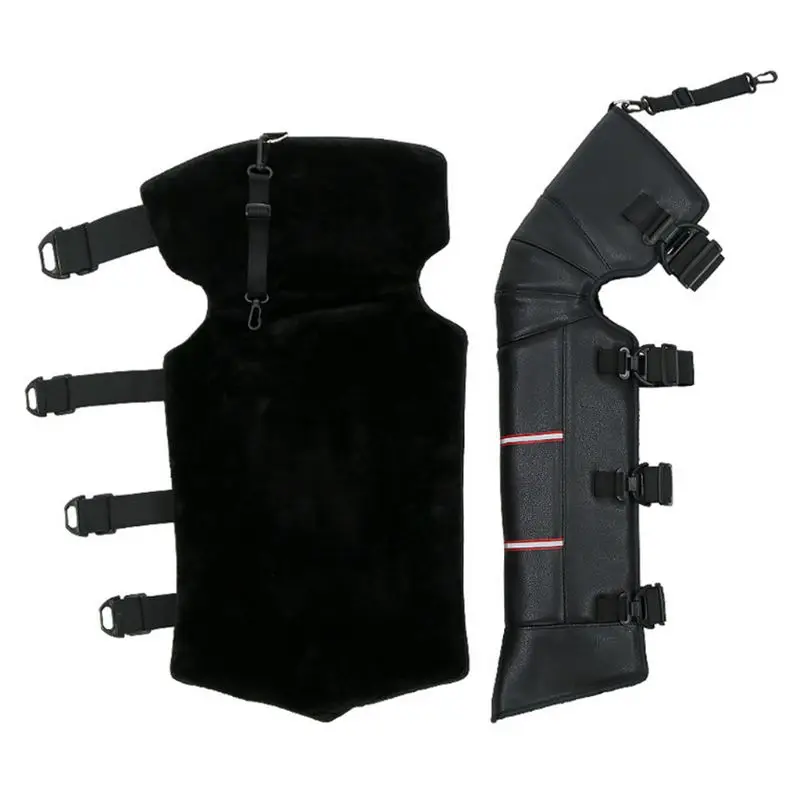 

Winter Warm PU Kneepad Legs Warmer Motorcycle Bike Winter Ski Windproof